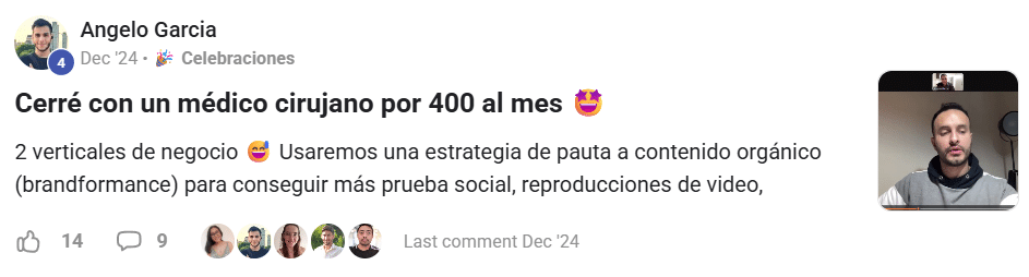 Testimonio de alumno 8